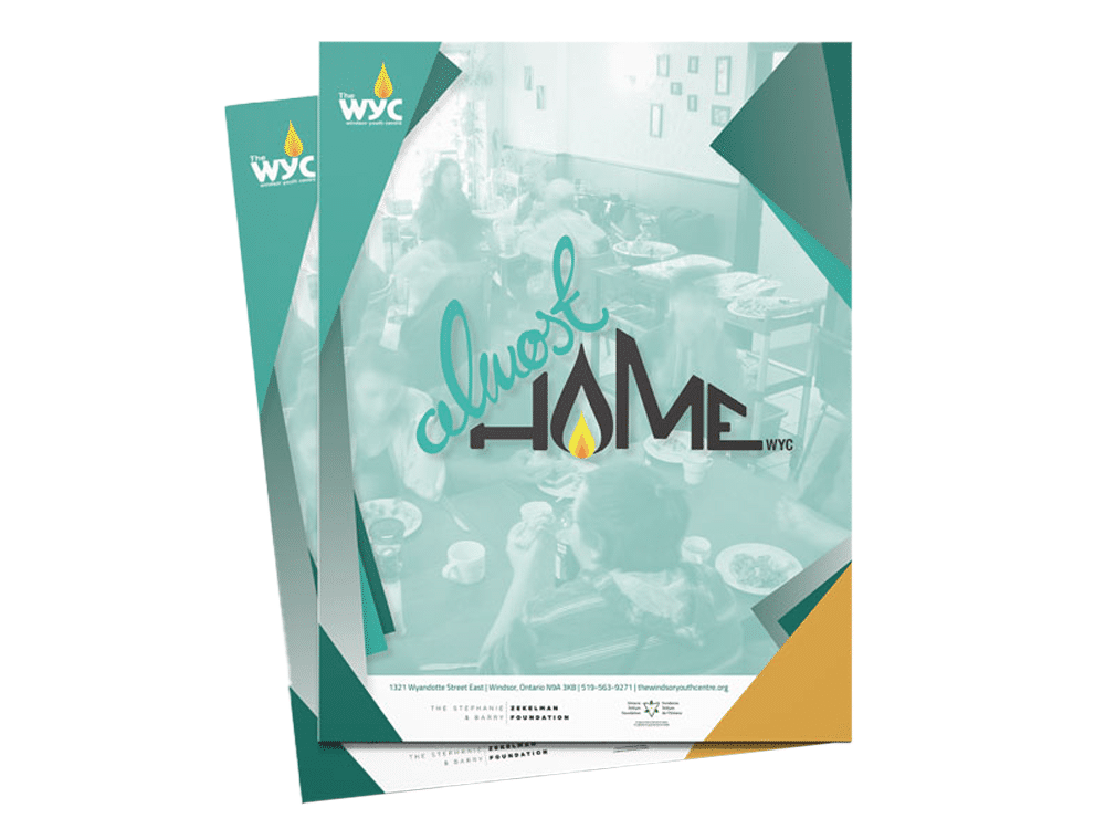 Cover of the Windsor Youth Centre Almost Home Brochure