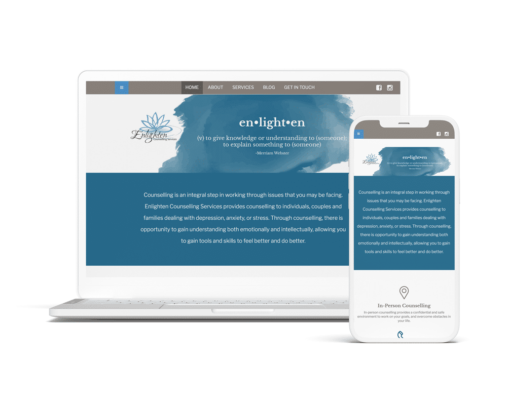 Enlighten Counselling Services Website Preview