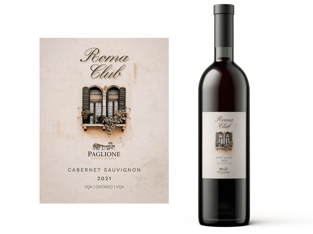 Paglione Estate Winery Roma Club Labels